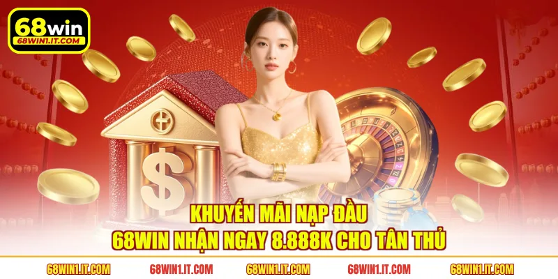 Khuyến Mãi Nạp Đầu 68WIN Nhận Ngay 8.888K Cho Tân Thủ
